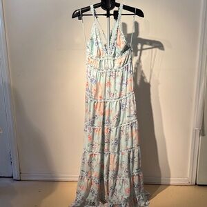 Alice + Olivia Pastel Floral Maxi Dress